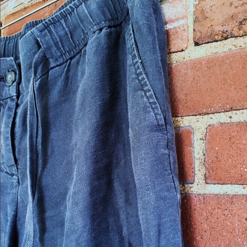 wide legged linen pants